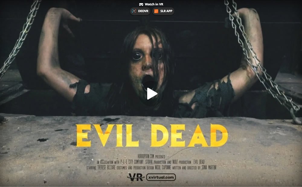 Xvirtual film PORNO VR horreur evil dead