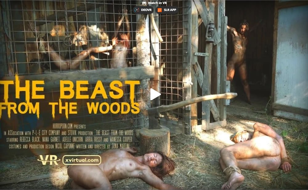 Xvirtual video PORNO VR perturbant beast woods