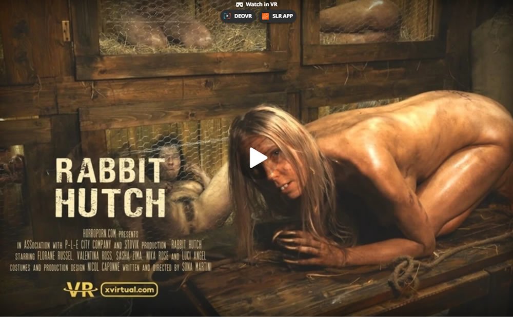 Xvirtual video PORNO VR perturbant RABBIT HUTCH