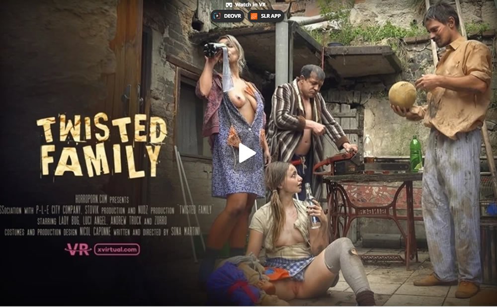 Xvirtual video PORNO VR tabou twisted family