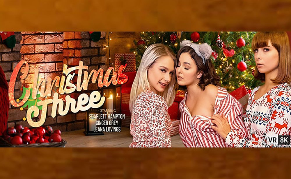 With ginger grey and scarlett hampton in christmas three en vr bangers