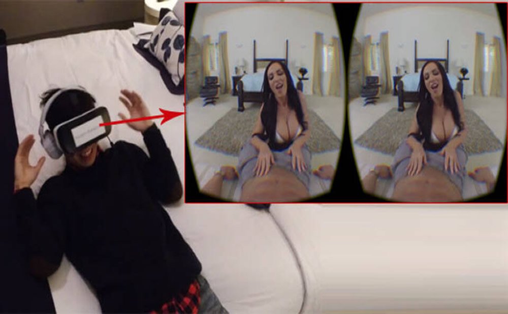 Un reportero técnico prueba el porno en realidad virtual