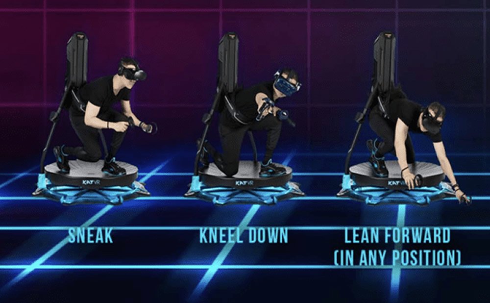 La cinta de correr kat walk c2 te permite sentarte agacharte inclinarte y correr en realidad virtual