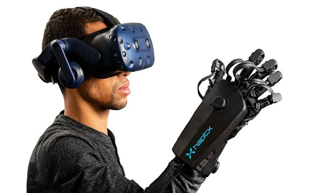 La promesa de la inmersion total el guante electrotactil we tac brinda a los usuarios de realidad virtual un sentido del tacto hiperrealista