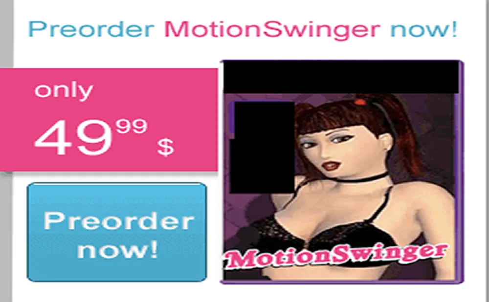 El juego sexual virtual MotionSwinger Kinect es un engaño