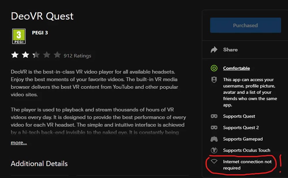 DeoVR ya disponible en Oculus Quest. Es tu mejor opción para ver VR
